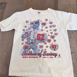 Vintage White Sultan of Swing Graphic T-Shirt
